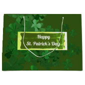 Happy St. Patrick's Day, gepersonaliseerd Groot Cadeauzakje (Voorkant)
