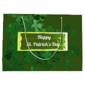 Happy St. Patrick's Day, gepersonaliseerd Groot Cadeauzakje (Achterkant)