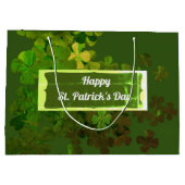 Happy St. Patrick's Day, gepersonaliseerd Groot Cadeauzakje (Achterkant)