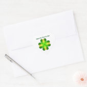 Happy St Patrick's Day, gepersonaliseerd Hart Sticker (Envelop)