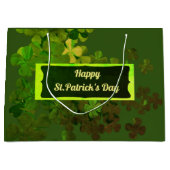 Happy St.Patrick's Day, gepersonaliseerde grote ca Groot Cadeauzakje (Voorkant)