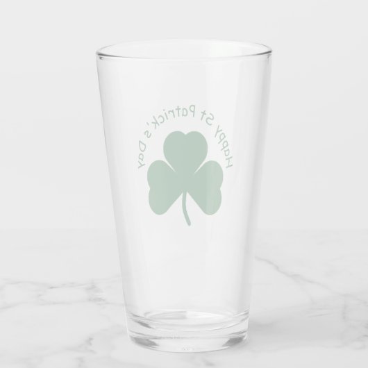 Happy St Patrick's Day Glas (Achterkant)
