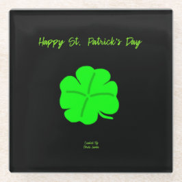 Happy St. Patrick's Day Glass Onderzetter
