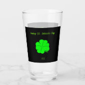 Happy St. Patrick's Day Glass Tumbler (Achterkant)