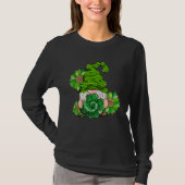Happy St Patrick's Day Gnome with Leopard Sunflowe T-shirt (Voorkant)