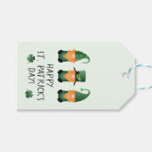 Happy St Patricks Day Gnomes Green Cadeaulabel (Voorkant (Horizontaal))