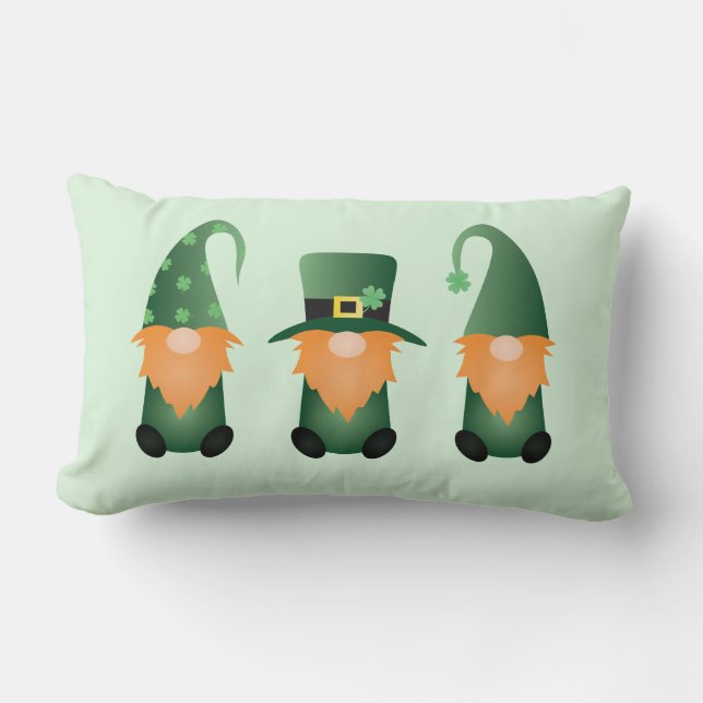 Happy St Patricks Day Gnomes Green Kussen (Voorkant)