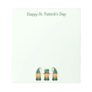 Happy St Patricks Day Gnomes Green Notitieblok
