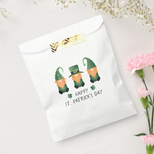 Happy St Patricks Day Gnomes Green Sinaasappel Bedankzakje (Gezegeld)