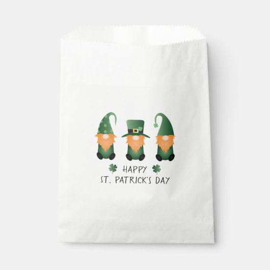 Happy St Patricks Day Gnomes Green Sinaasappel Bedankzakje (Voorkant)