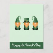 Happy St Patricks Day Gnomes Green Sinaasappel Briefkaart (Voorkant)
