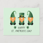 Happy St Patricks Day Gnomes Green Sinaasappel Briefkaart (Voorkant)