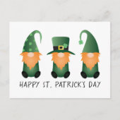 Happy St Patricks Day Gnomes Green Sinaasappel Briefkaart (Voorkant)