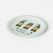 Happy St Patricks Day Gnomes Green Sinaasappel Papieren Bordje (Gekanteld)