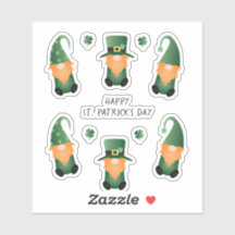 Happy St Patricks Day Gnomes Green Sinaasappel