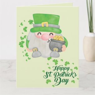 Happy St Patrick's Day Gnoom Kaart
