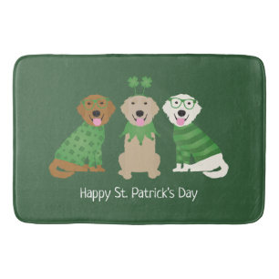 Happy St Patricks Day Golden Retriever Honden Badmat
