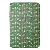 Happy St Patricks Day Golden Retriever Honden Badmat (Voorkant Verticaal)