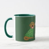 Happy St Patricks Day Golden Retriever Honden Mok (Links)