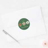 Happy St Patricks Day Golden Retriever Honden Ronde Sticker (Envelop)