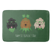 Happy St Patricks Day Goldendoodle Honden Badmat (Voorkant)