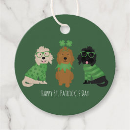 Happy St Patricks Day Goldendoodle Honden Bedankjes Labels