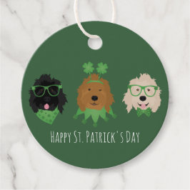 Happy St Patricks Day Goldendoodle Honden Bedankjes Labels
