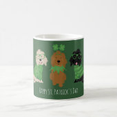 Happy St Patricks Day Goldendoodle Honden Koffiemok (Center)