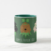 Happy St Patricks Day Goldendoodle Honden Mok (Midden)