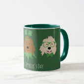 Happy St Patricks Day Goldendoodle Honden Mok (Voorkant rechts)