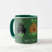 Happy St Patricks Day Goldendoodle Honden Mok (Voorkant links)