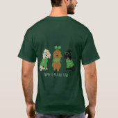 Happy St Patricks Day Goldendoodle Honden T-shirt (Achterkant)
