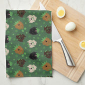 Happy St Patricks Day Goldendoodle Honden Theedoek (Quarter Fold)