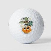 Happy St. Patrick's Day Golf Ball Cat Golfballen (Voorkant)