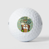 Happy St. Patrick's Day Golf Ball Dog Golfballen (Voorkant)