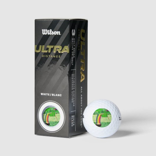 Happy St. Patrick's Day Golf Ball Golfballen (Verpakking)