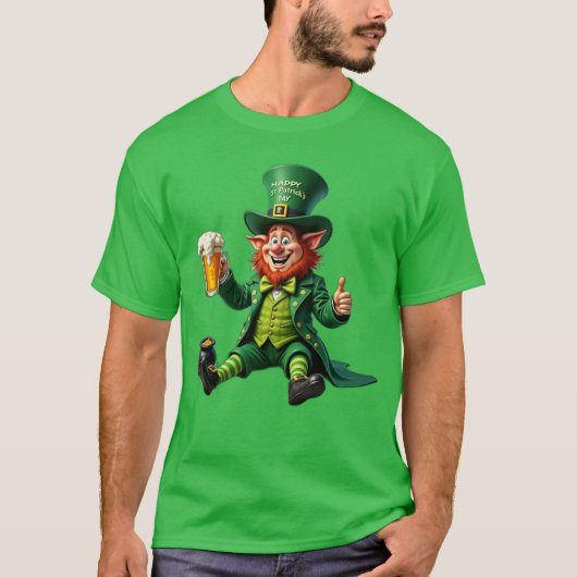 Happy St Patrick's Day grafisch ontwerp T-shirt (Voorkant)