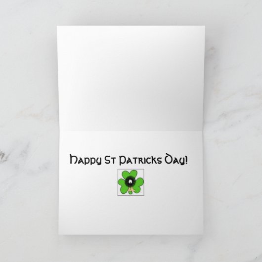 Happy St Patrick's Day - grappige kaart (Binnen)