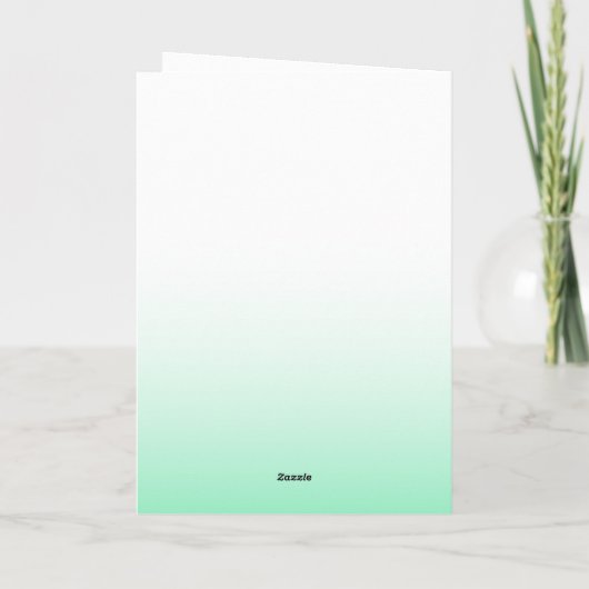 Happy St Patricks Day Green Balloon Fun Typografie Kaart (Achterkant)