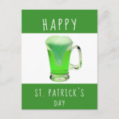 Happy St. Patrick's day Green Beer Briefkaart (Voorkant)