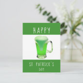 Happy St. Patrick's day Green Beer Briefkaart (Staand voorkant)