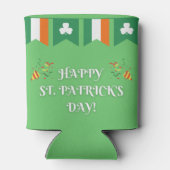 Happy St. Patrick's Day Green Blikjeskoeler (Achterkant)