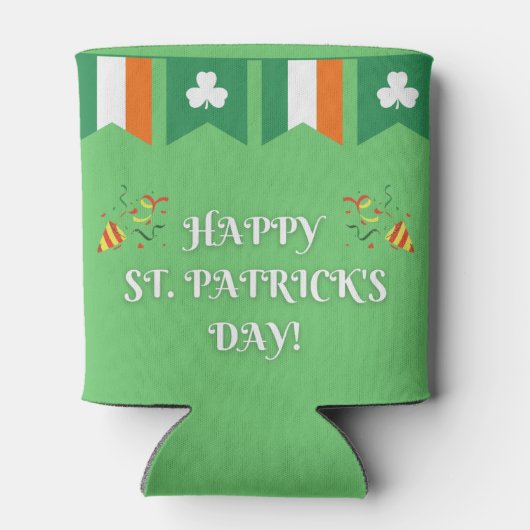 Happy St. Patrick's Day Green Blikjeskoeler (Achterkant)