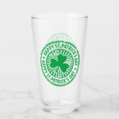 Happy St Patrick's Day Green Clover Irish Party Glas (Achterkant)