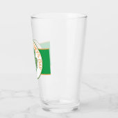 Happy St Patrick's Day Green Gingham Shamrock Glas (Links)