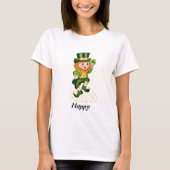 Happy St Patrick's Day Green Gnome T-Shirt (Voorkant)