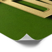 Happy St. Patrick's Day Green Gold Poster (Hoek)