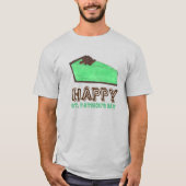 Happy St. Patrick's Day Green Grasshopper Pie T-shirt (Voorkant)