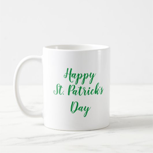 Happy St. Patrick's Day Green Koffiemok (Links)
