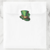 Happy St Patrick's Day Green Leprechaun Pet Vierkante Sticker (Tas)